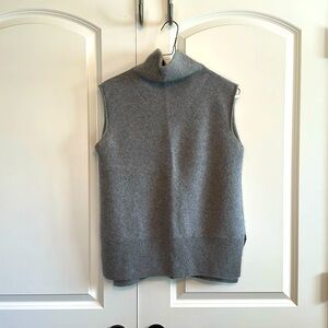 Vince 100% Cashmere Mockneck Sleeveless Sweater